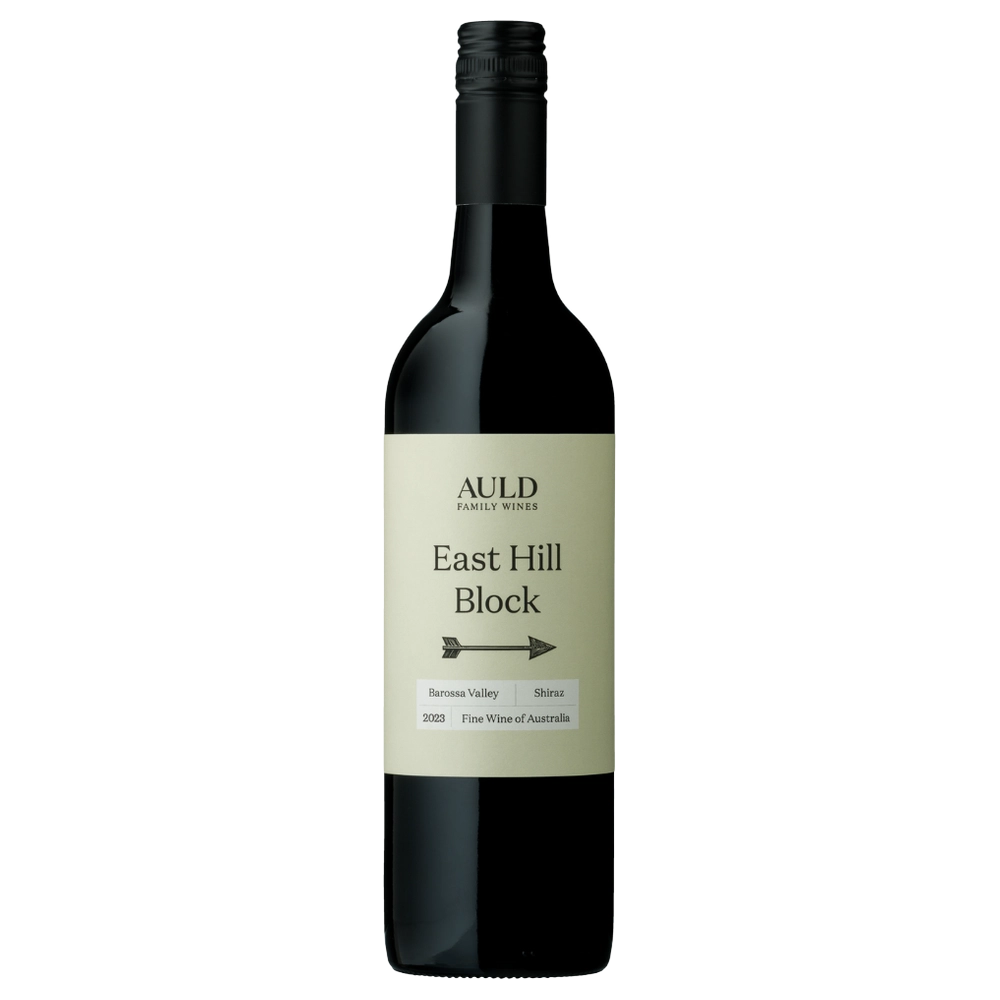A bottle of Auld Family Wines East Hill Block Shiraz 2023 750ml Red Wine