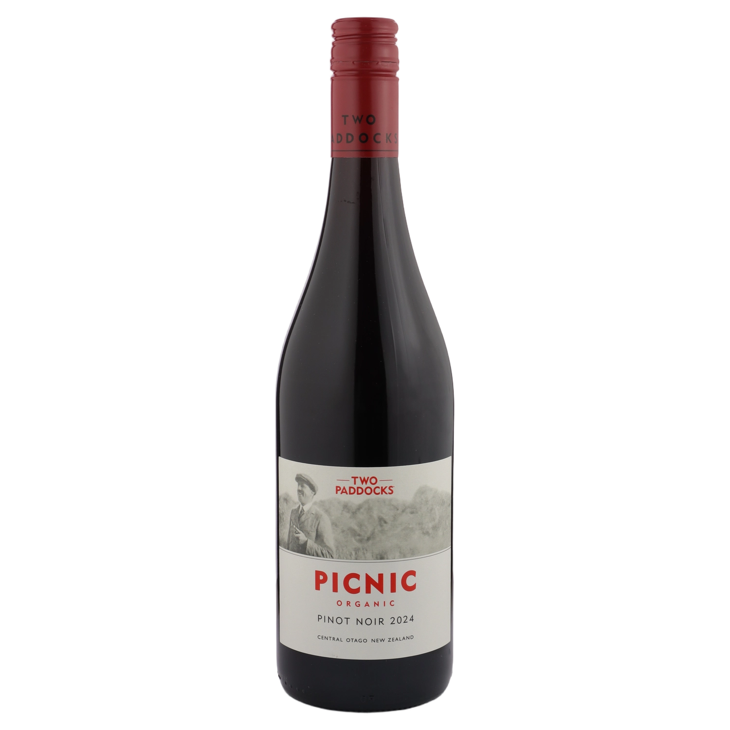 A bottle of 2024 Two Paddocks Picnic Pinot Noir Australia 750ml Red Wine