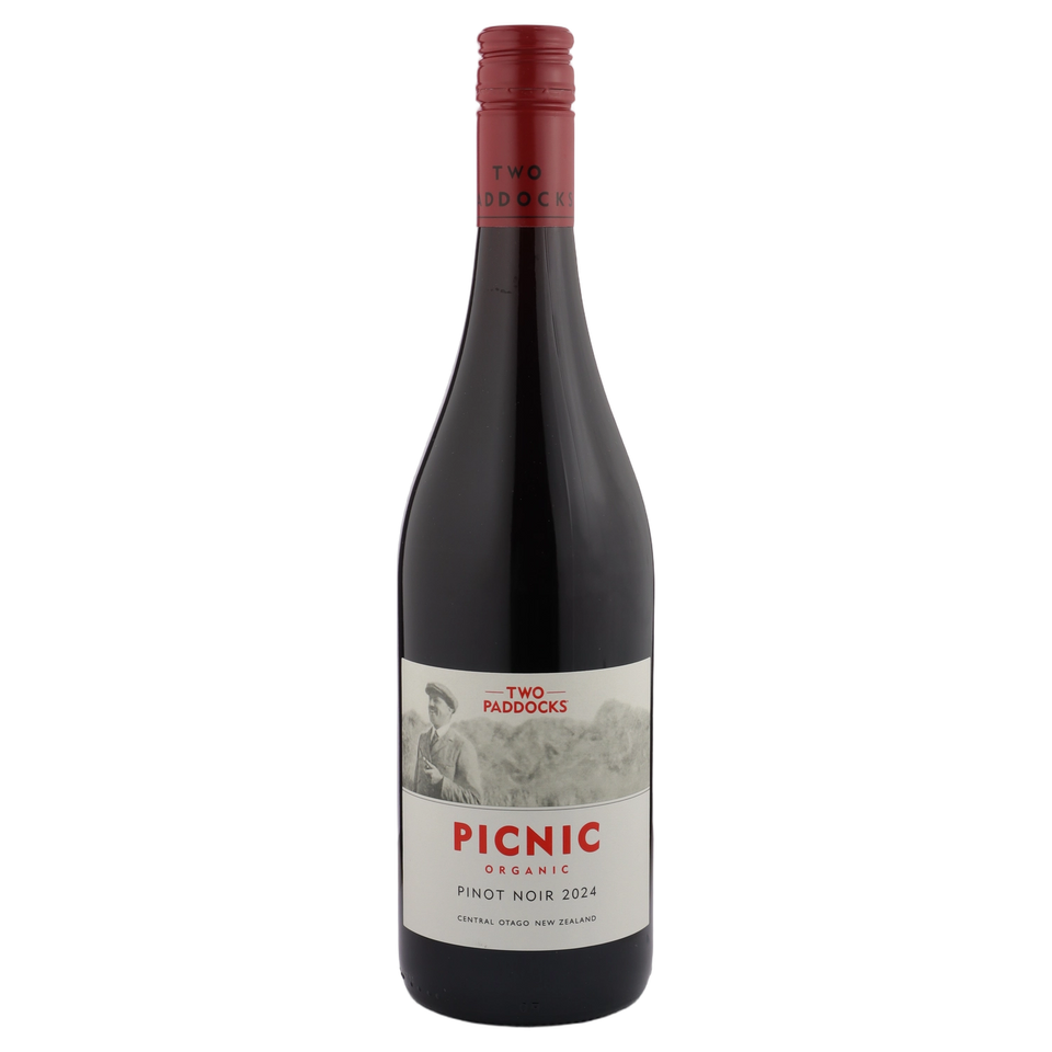 A bottle of 2024 Two Paddocks Picnic Pinot Noir Australia 750ml Red Wine