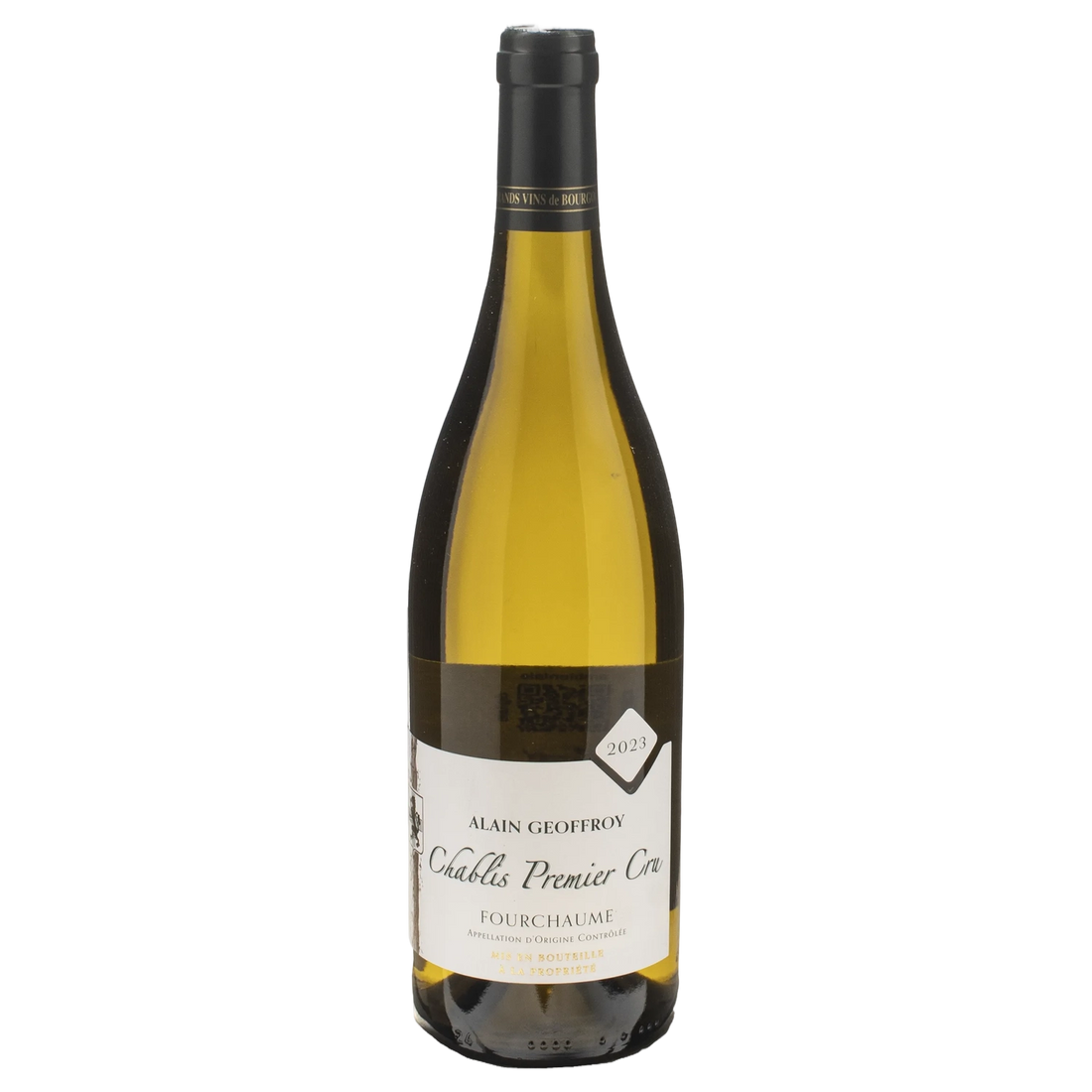 A bottle of 2023 Alain Geoffroy Chablis 1er Cru Fourchaume 1500ml White Wine
