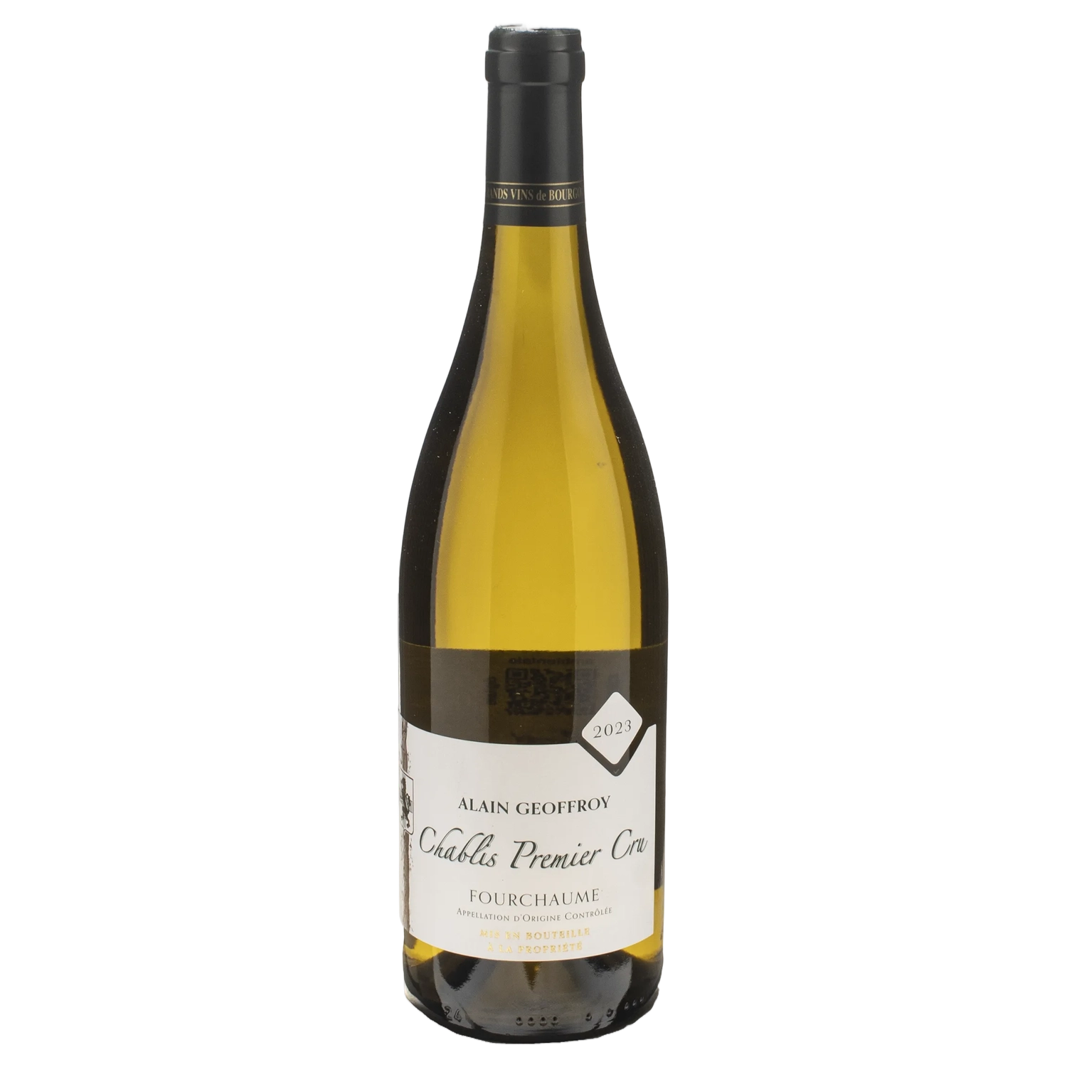 A bottle of 2023 Alain Geoffroy Chablis 1er Cru Fourchaume 1500ml White Wine