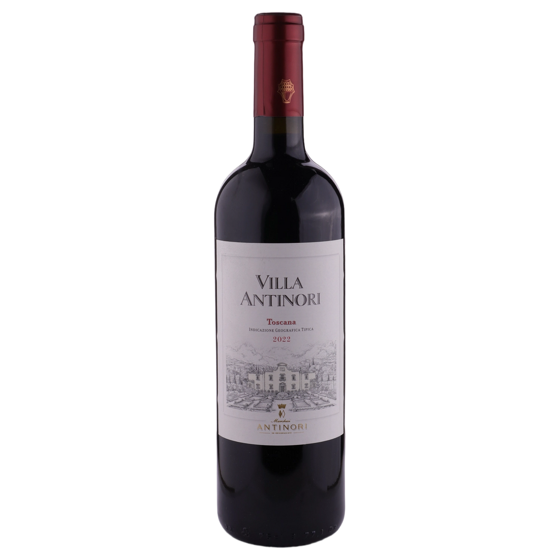 A bottle of 2022 Villa Antinori Rosso Toscana IGT 750ml Red Wine