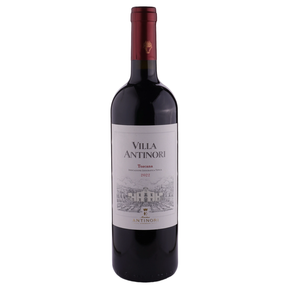 A bottle of 2022 Villa Antinori Rosso Toscana IGT 750ml Red Wine