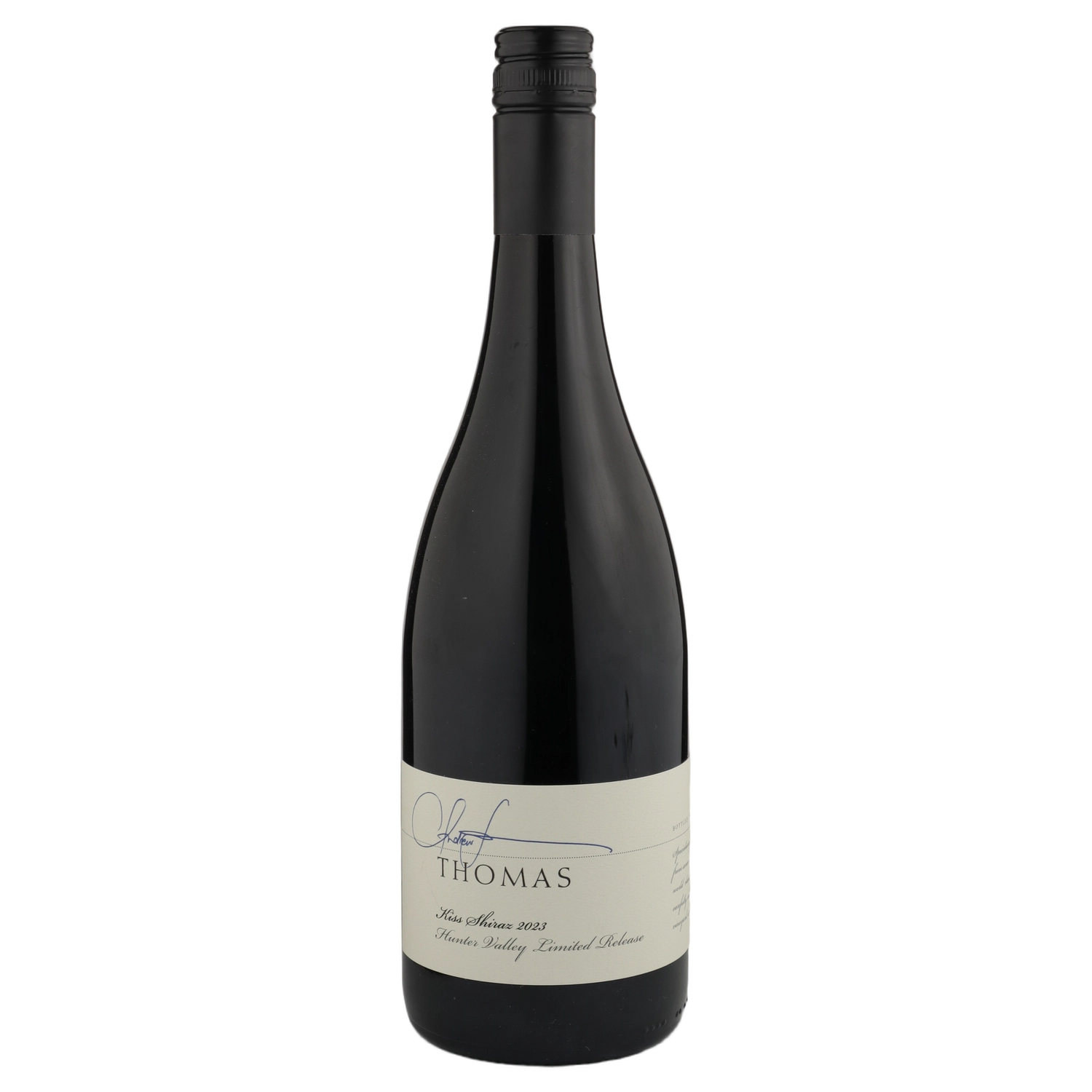 A bottle of 2023 Thomas Wines Kiss Shiraz 750ml Red Wine