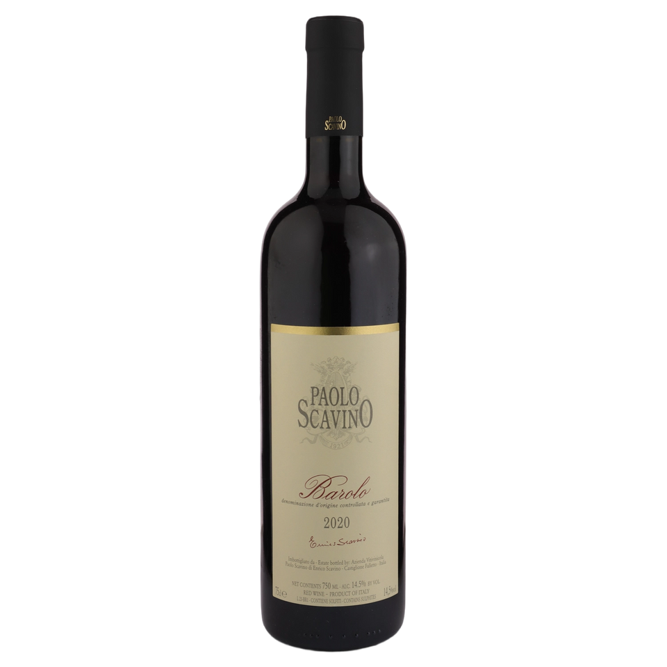 A bottle of 2020 Paolo Scavino Barolo DOCG 750ml Red Wine