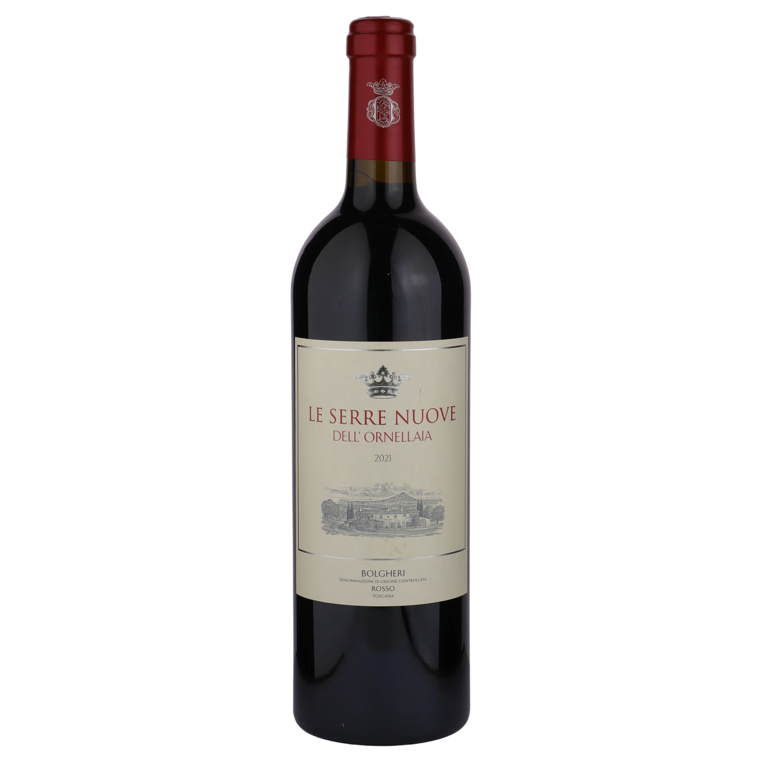 A bottle of 2021 Ornellaia Le Serre Nuove dell’ Ornellaia DOC 750ml Red Wine