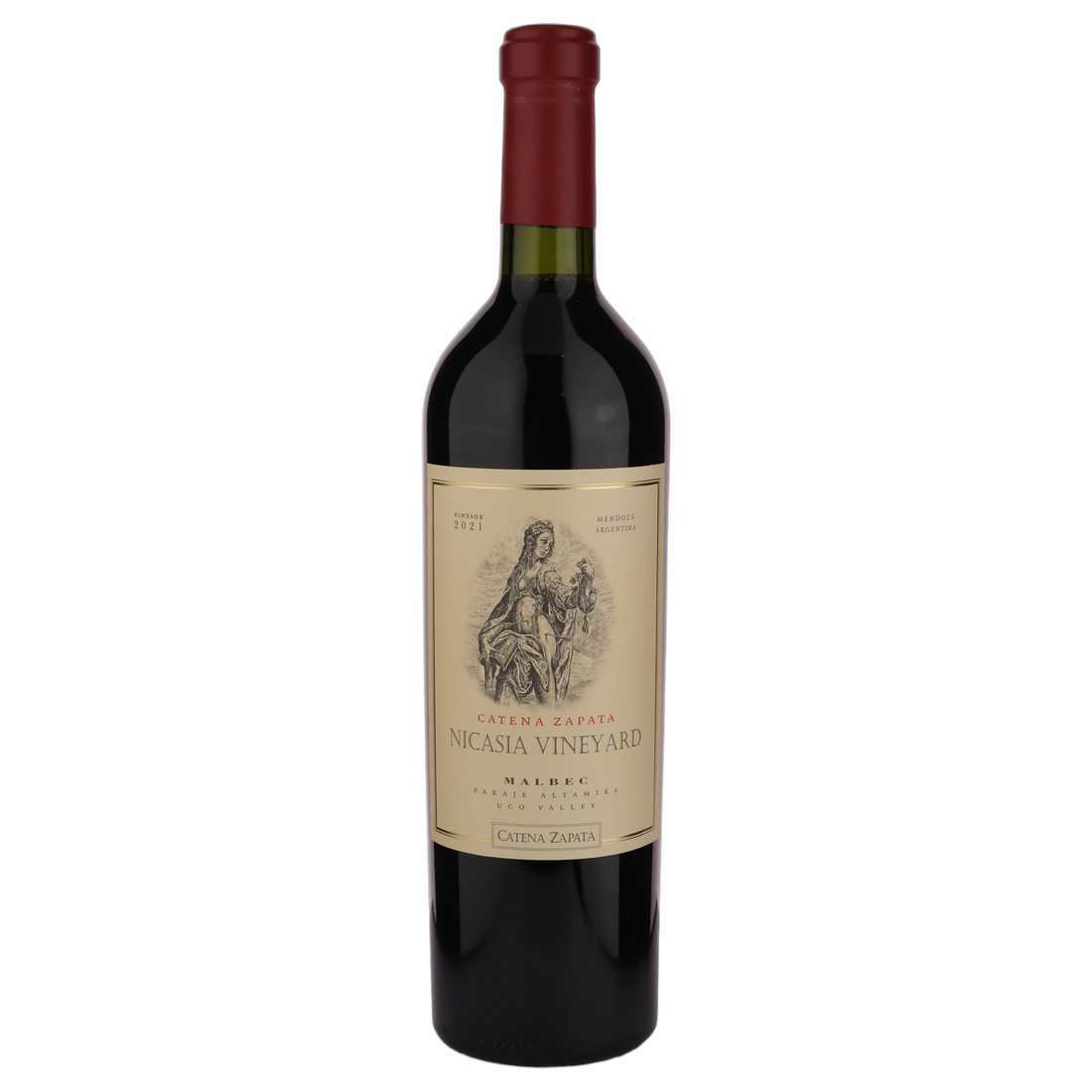 A bottle of 2021 Bodega Catena Zapata Nicasia Vineyard Malbec 750ml Red Wine
