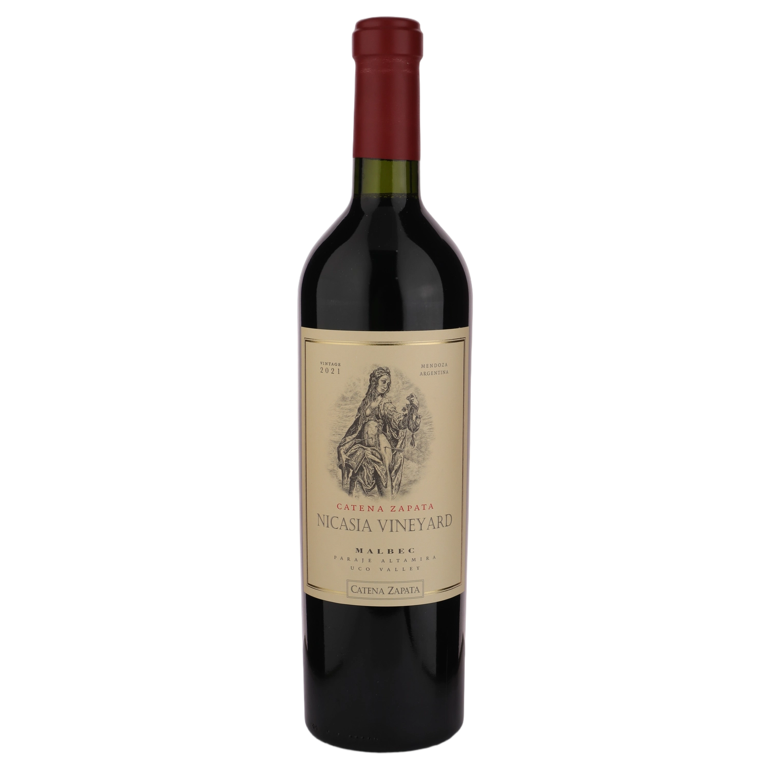 A bottle of 2021 Bodega Catena Zapata Nicasia Vineyard Malbec 750ml Red Wine