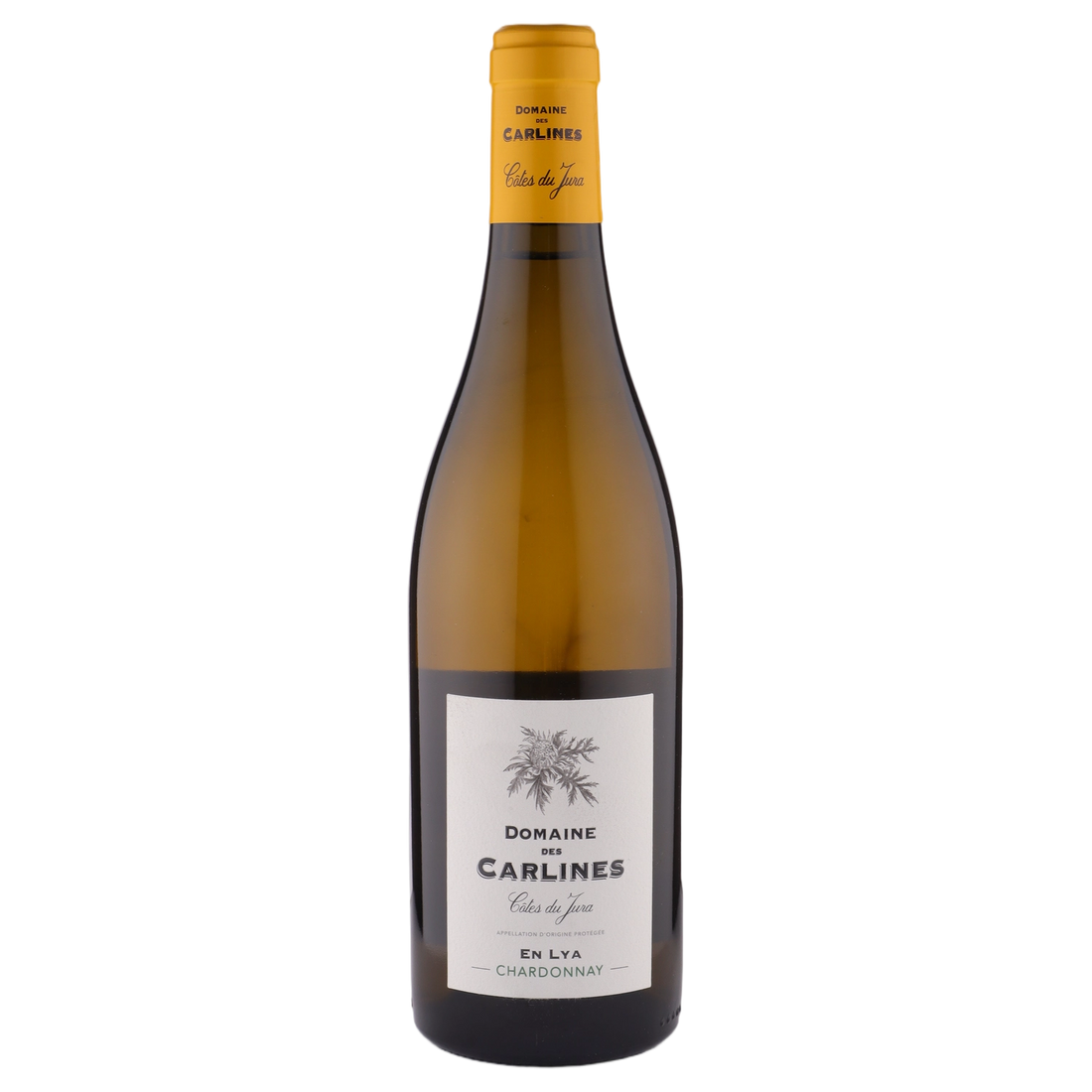 A bottle of 2019 Domaine des Carlines Côtes du Jura 'En Lya' 750ml White Wine