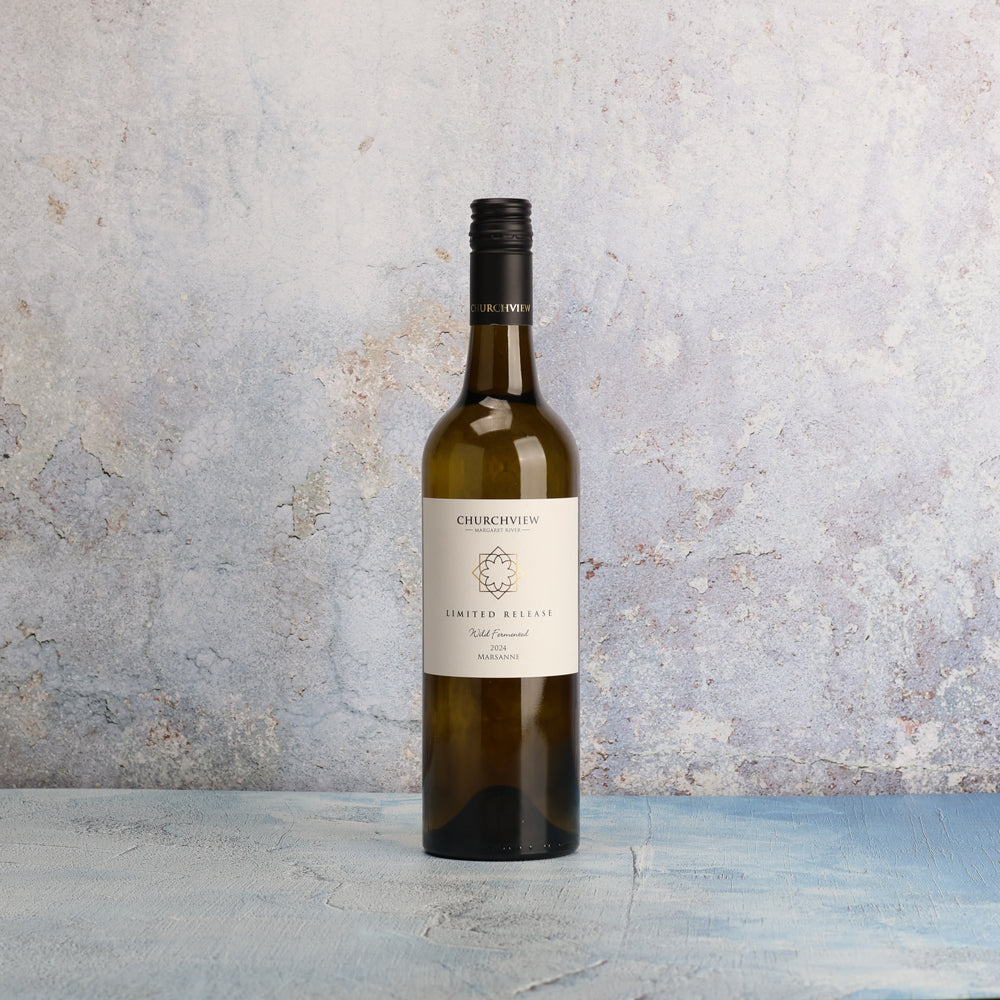 A bottle of 2024 Churchview Limited Release Marsanne 750ml White Wine
