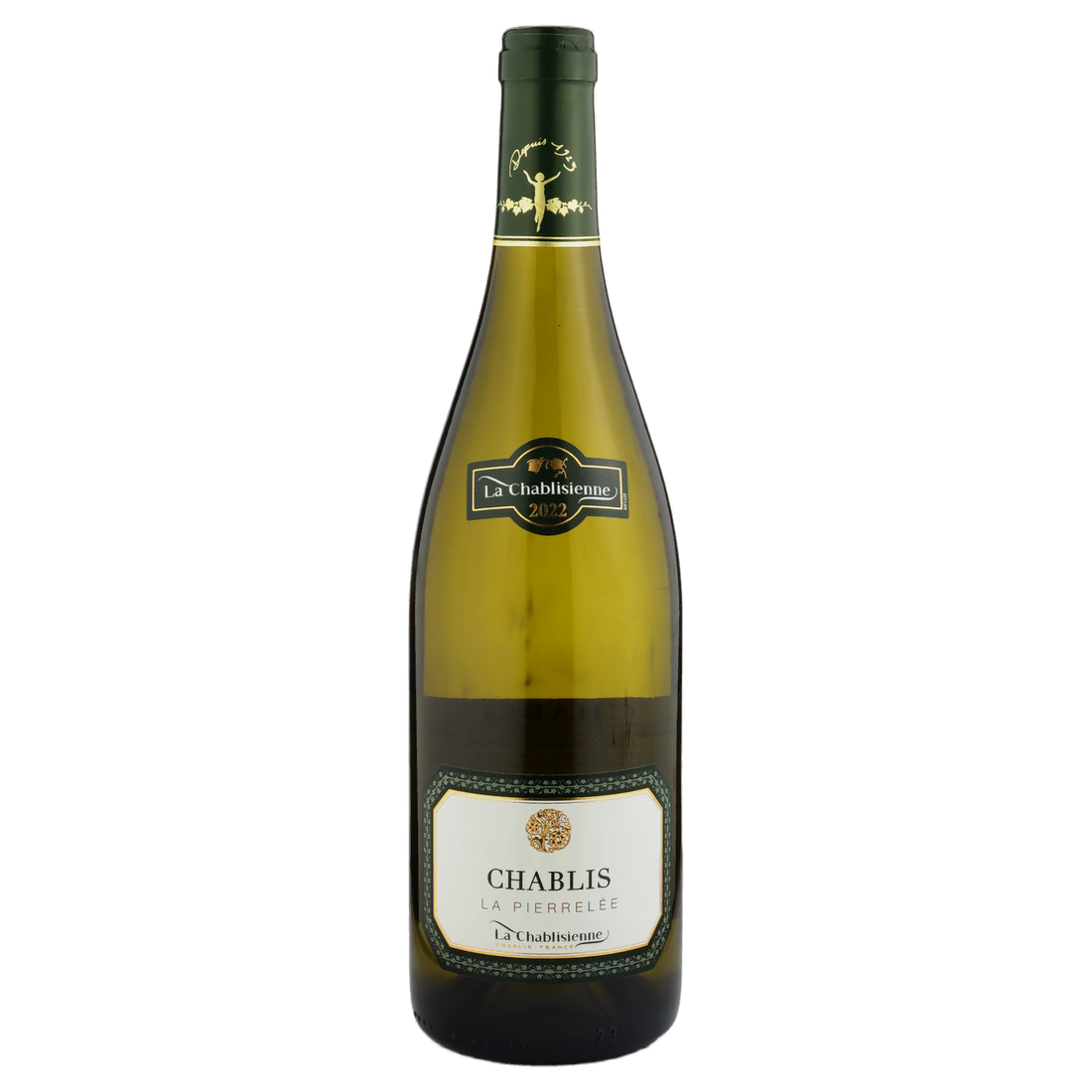A bottle of La Chablisienne "La Pierrelee" Chablis 2022 750ml White Wine