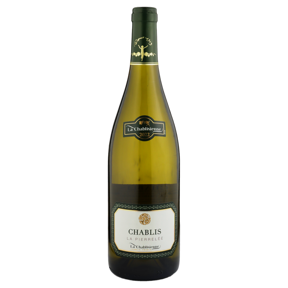 A bottle of La Chablisienne "La Pierrelee" Chablis 2022 750ml White Wine
