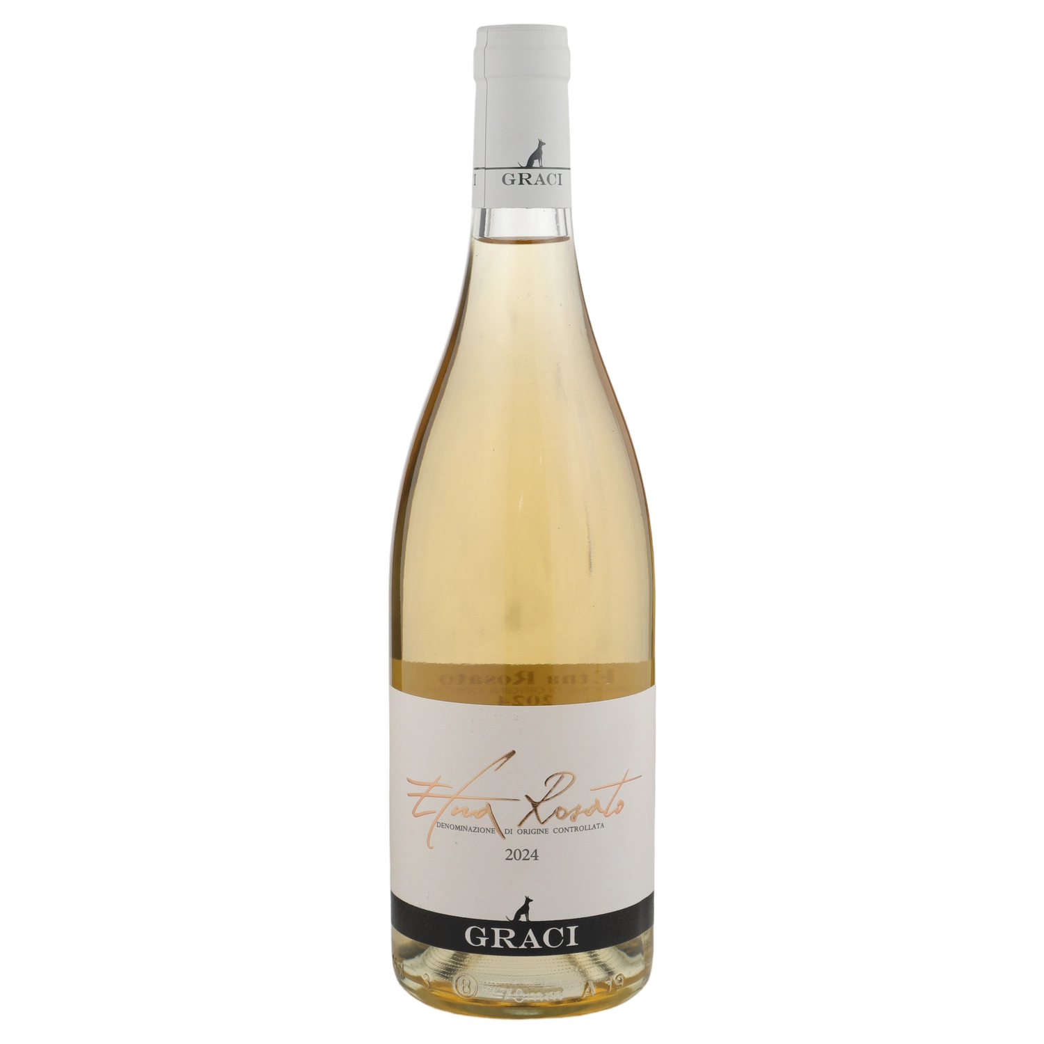 A bottle of 2024 Graci Etna Rosato DOC 750ml Rose Wine