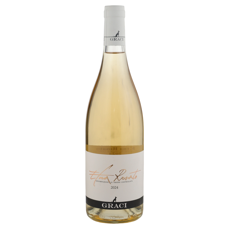A bottle of 2024 Graci Etna Rosato DOC 750ml Rose Wine