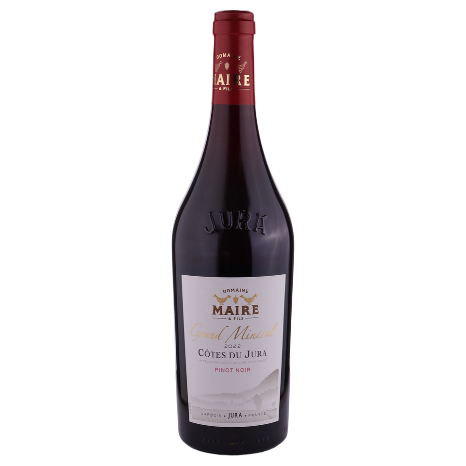 A bottle of 2022 Domaine Maire & Fils Grand Minéral Côtes du Jura Pinot Noir 750ml Red Wine