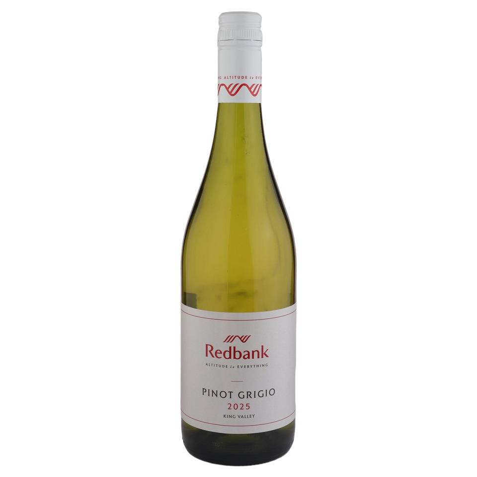 A bottle of 2025 Redbank Victorian Pinot Grigio 750ml White Wine