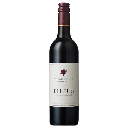 A bottle of 2023 Vasse Felix Filius Cabernet Sauvignon 750ml Red Wine