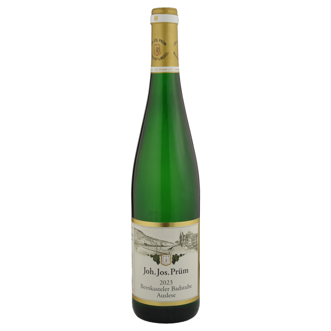 A bottle of 2023 Joh Jos Prüm Bernkasteler Badstube Riesling Auslese GOLDKAPSEL 750ml White Wine