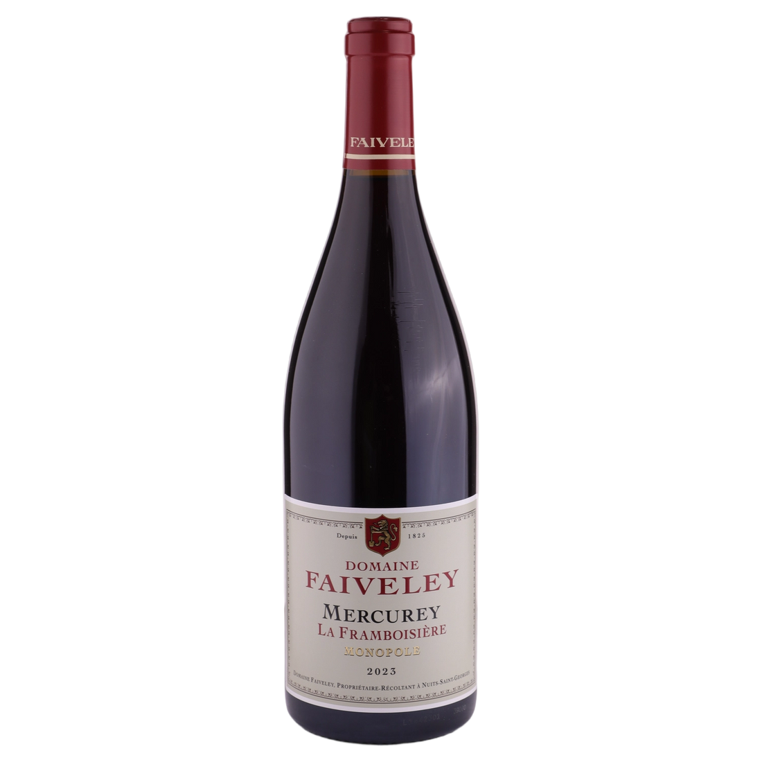 A bottle of 2023 Domaine Faiveley Mercurey La Framboisière Monopole 750ml Red Wine