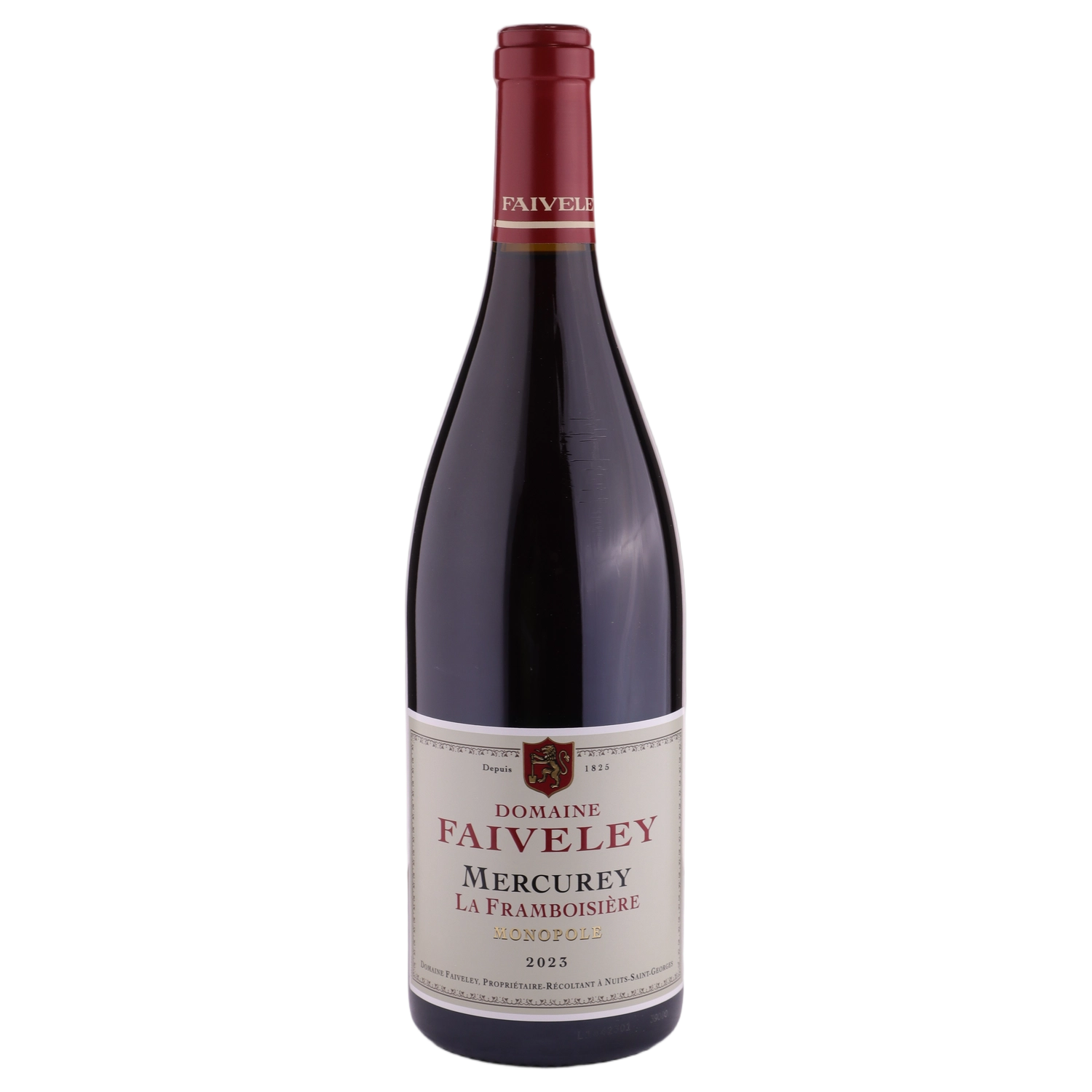 A bottle of 2023 Domaine Faiveley Mercurey La Framboisière Monopole 750ml Red Wine