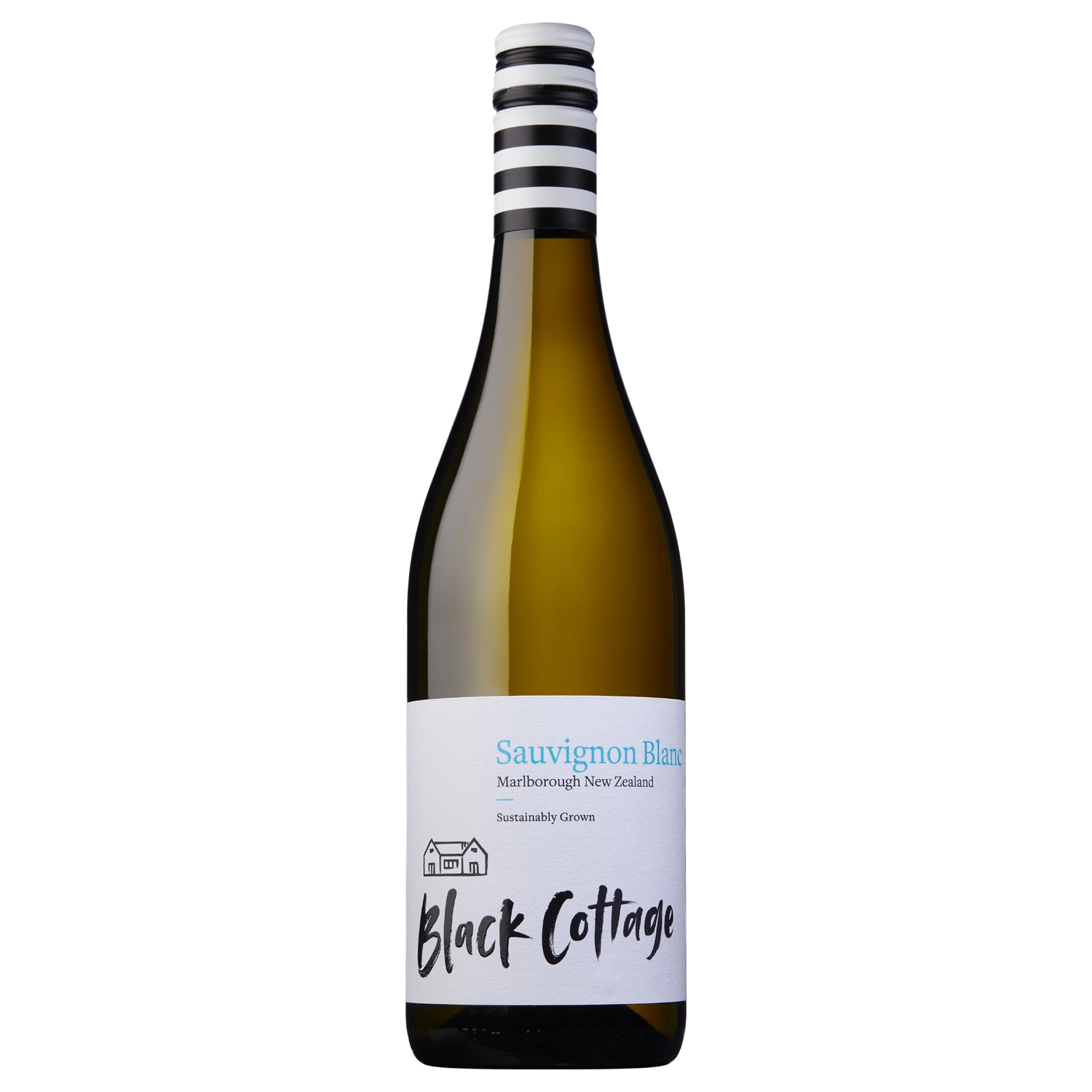 A bottle of 2025 Black Cottage Sauvignon Blanc 750ml White Wine