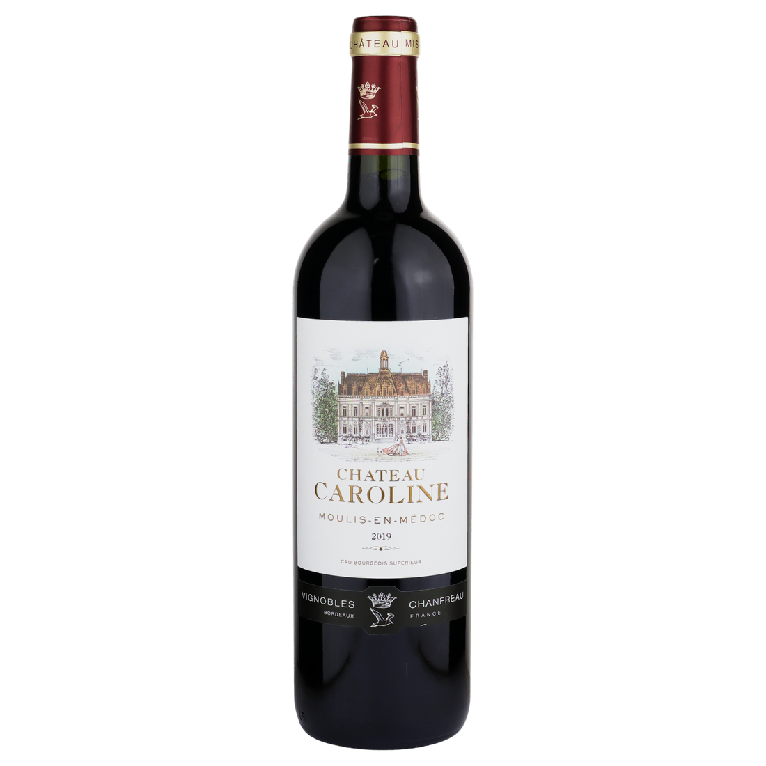 A bottle of Château Caroline Moulis en Medoc 2019 750ml Red Wine