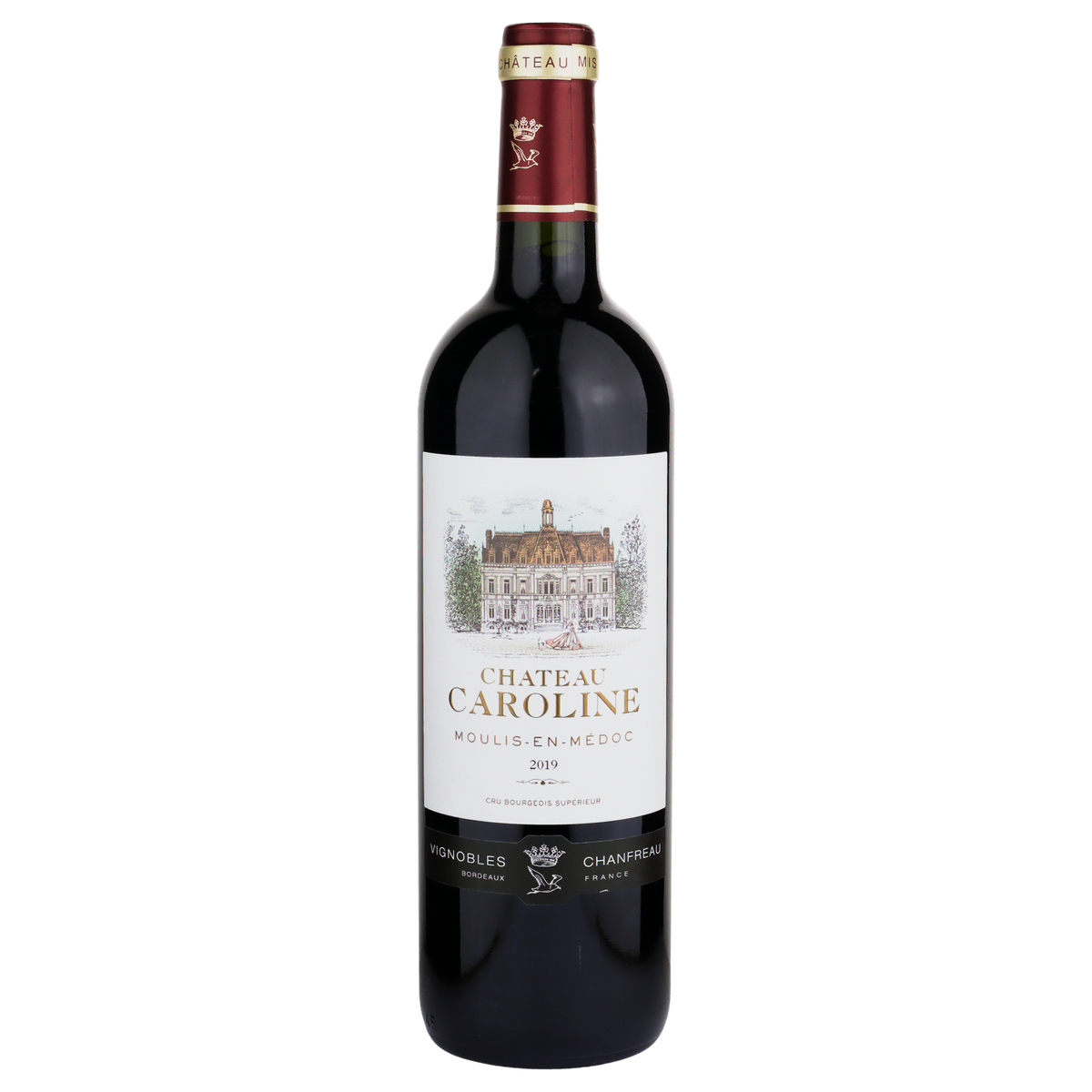 A bottle of Château Caroline Moulis en Medoc 2019 750ml Red Wine