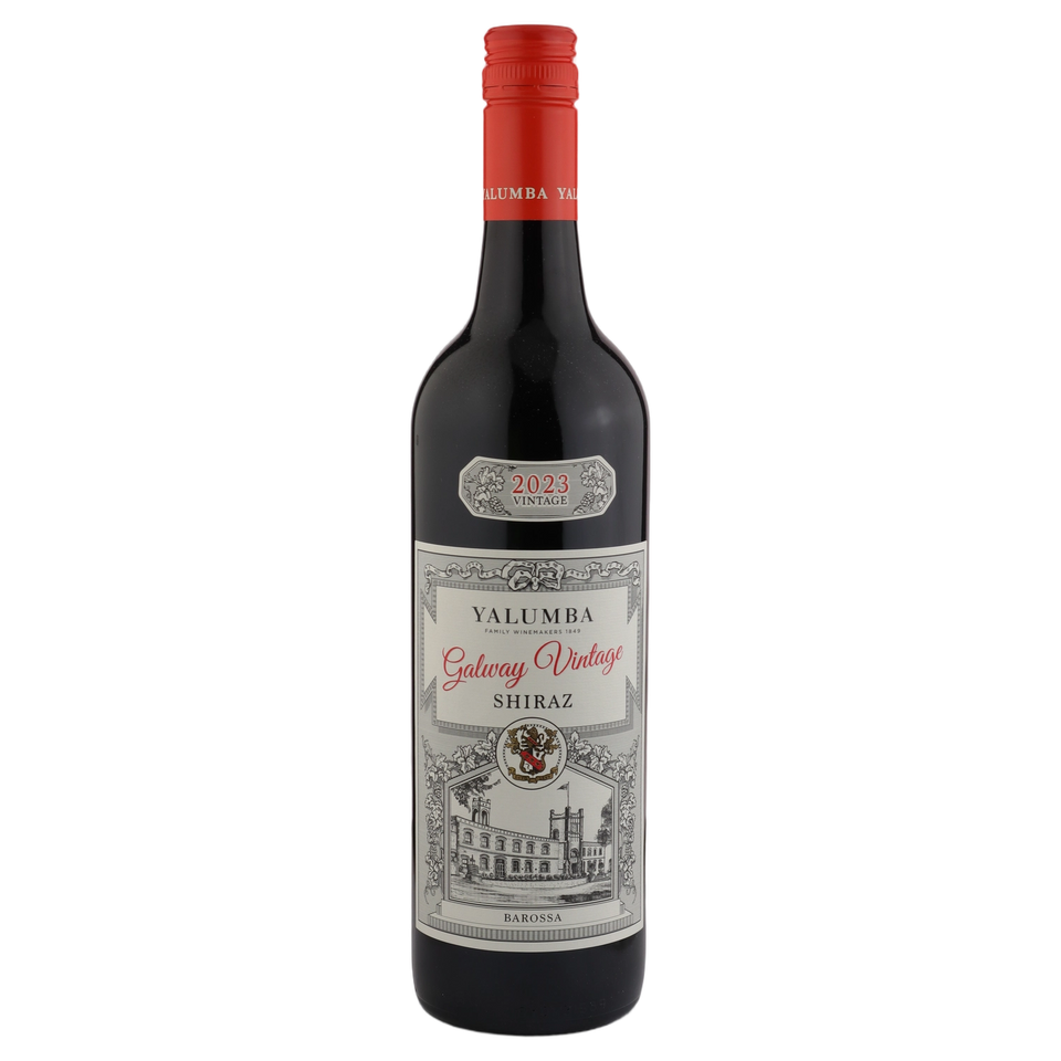 A bottle of 2023 Yalumba Galway Vintage Shiraz 750ml Red Wine