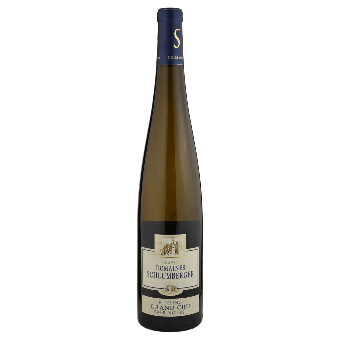 A bottle of 2021 Domaines Schlumberger Riesling Grands Crus Saering 750ml White Wine