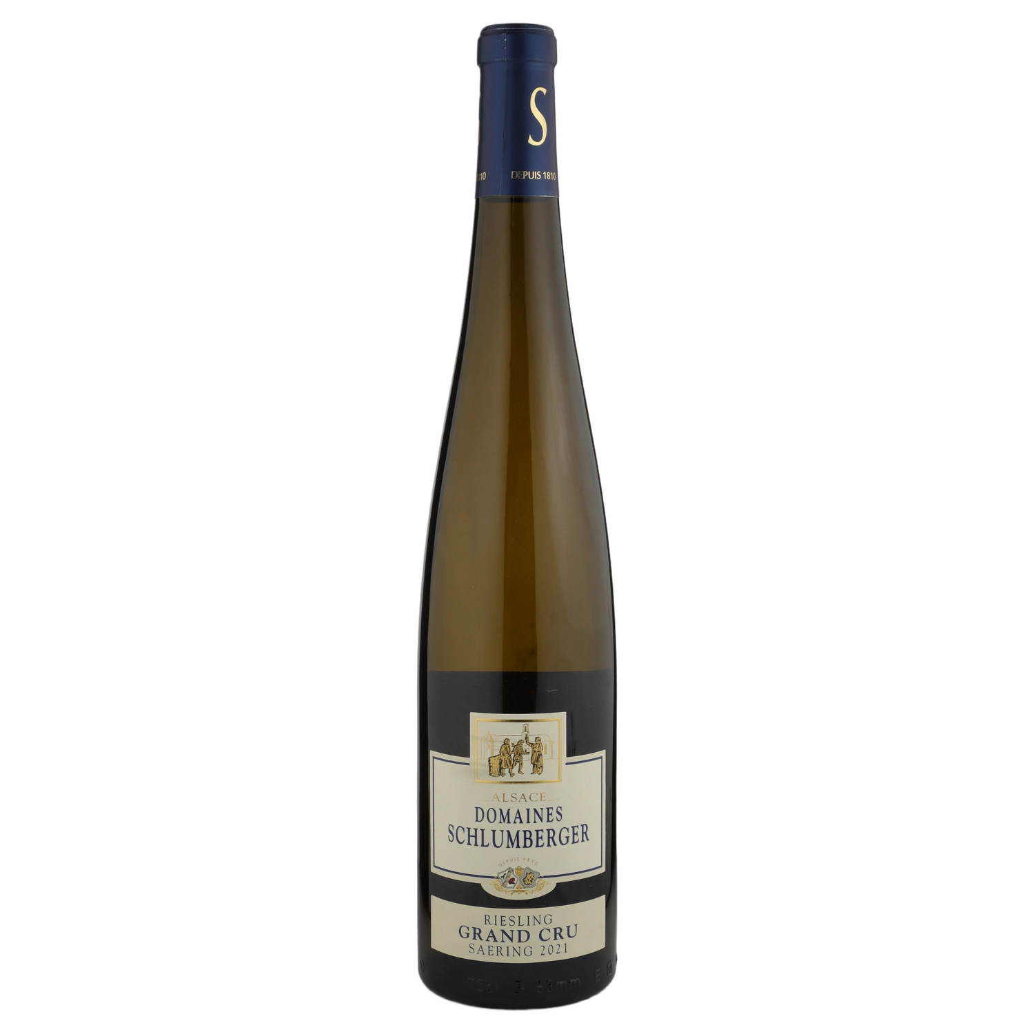 A bottle of 2021 Domaines Schlumberger Riesling Grands Crus Saering 750ml White Wine