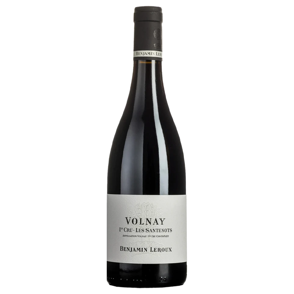 A bottle of 2023 Benjamin Leroux Volnay 1er Cru Santenots 750ml Red Wine