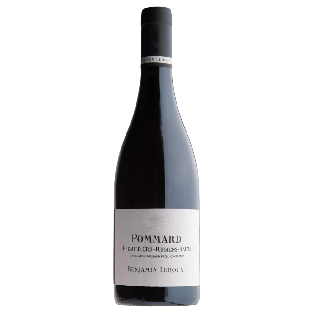A bottle of 2023 Benjamin Leroux Pommard 1er Cru Rugiens Hauts 750ml Red Wine