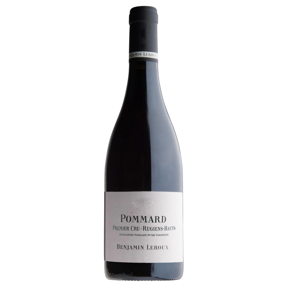 A bottle of 2023 Benjamin Leroux Pommard 1er Cru Rugiens Hauts 750ml Red Wine