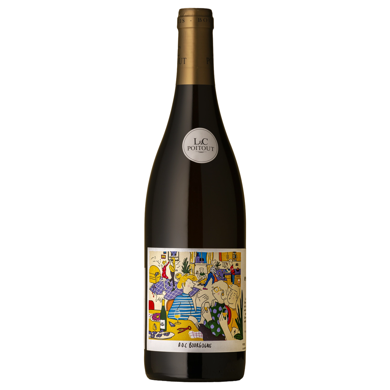 A bottle of 2022 L&C Poitout Bourgogne Tonnerre Chardonnay 750ml White Wine