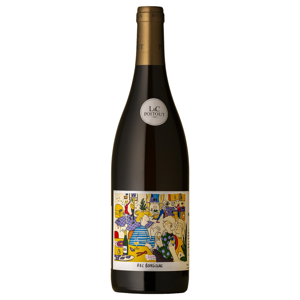 A bottle of 2022 L&C Poitout Bourgogne Tonnerre Chardonnay 750ml White Wine