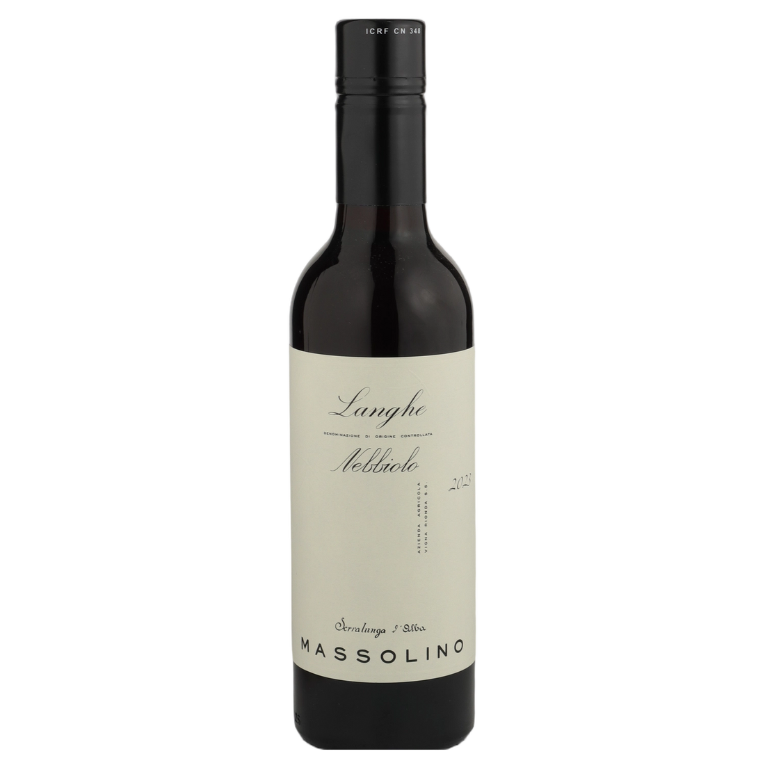 A bottle of 2023 Massolino Langhe Nebbiolo () 375ml Red Wine