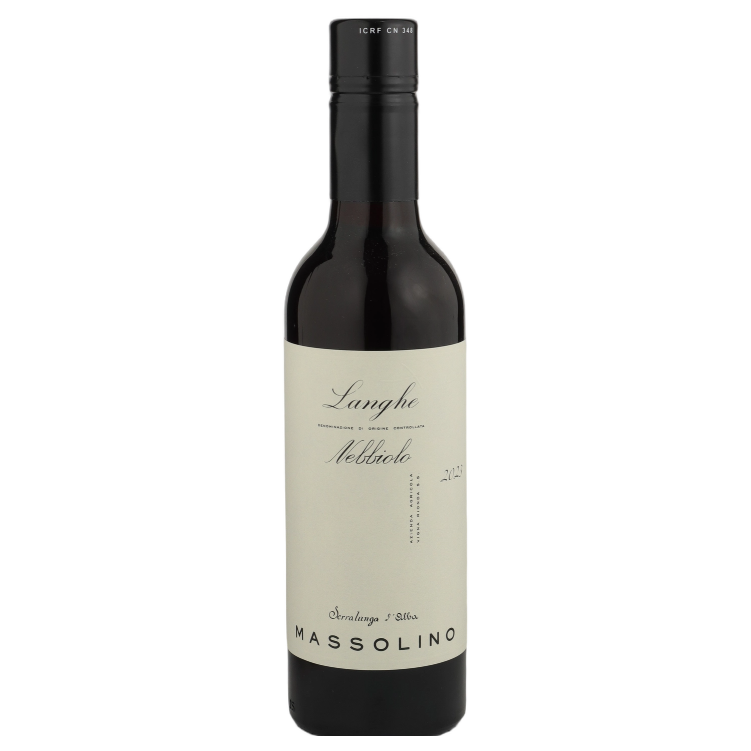 A bottle of 2023 Massolino Langhe Nebbiolo () 375ml Red Wine