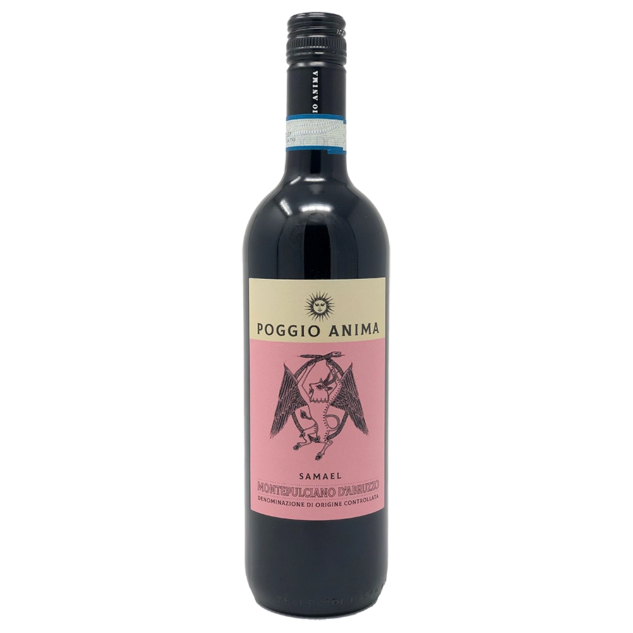 A bottle of 2024 Poggio Anima Montepulciano d'Abruzzo Samael 750ml Sparkling Wine