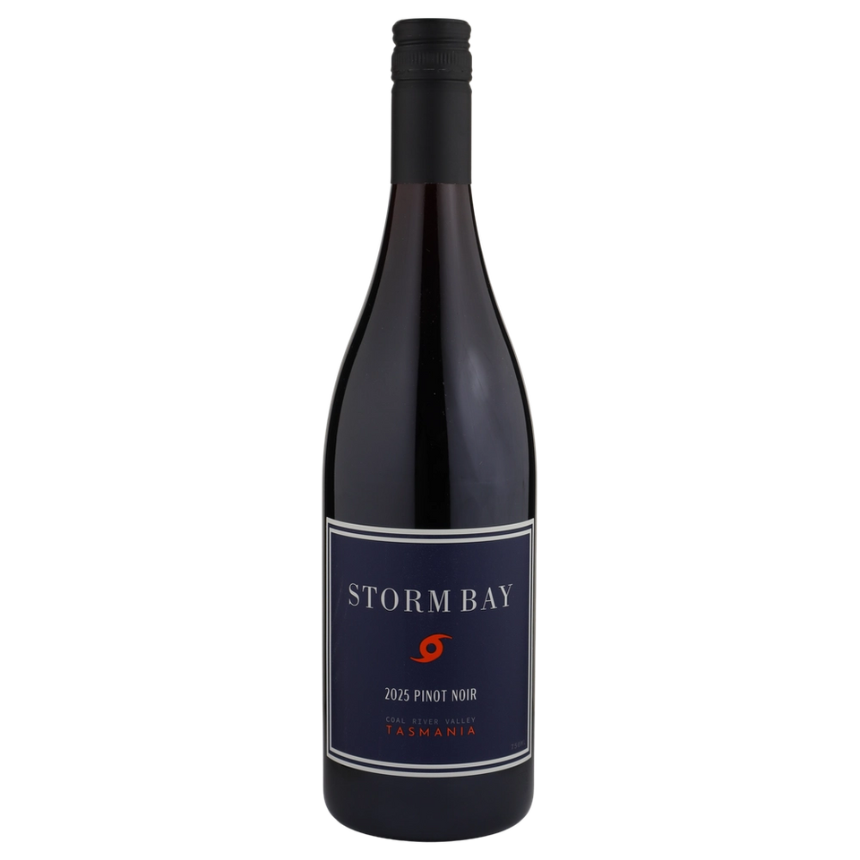 A bottle of 2025 Storm Bay Pinot Noir 750ml Red Wine