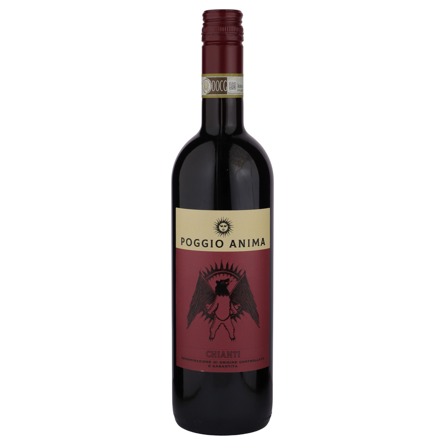A bottle of 2024 Poggio Anima Chianti DOCG 750ml Red Wine