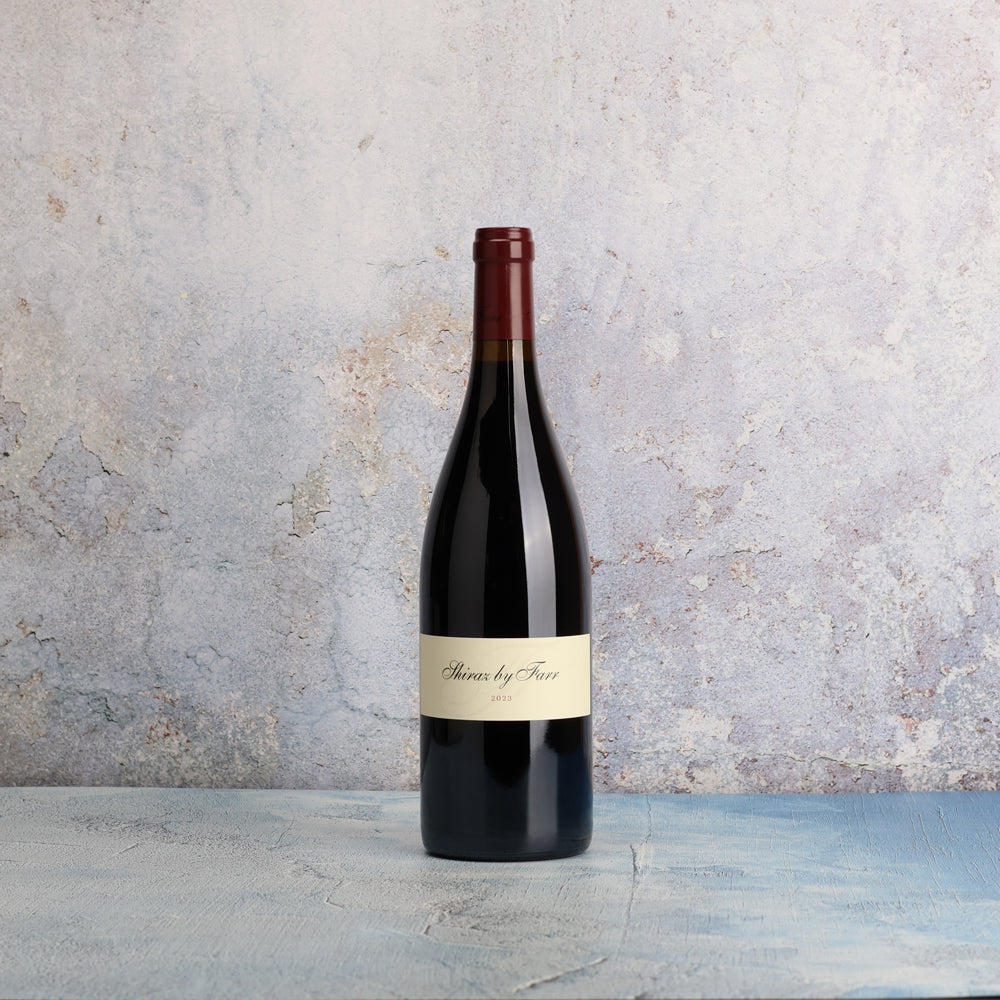 A bottle of 2023 By Farr Shiraz 750ml Red Wine