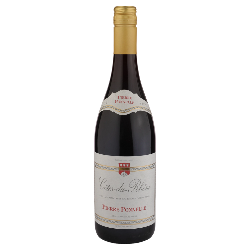 A bottle of Pierre Ponnelle Cotes du Rhone 2021 750ml Red Wine