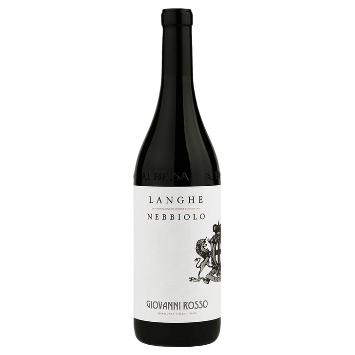 A bottle of 2023 Giovanni Rosso Langhe Doc Nebbiolo 750ml Red Wine
