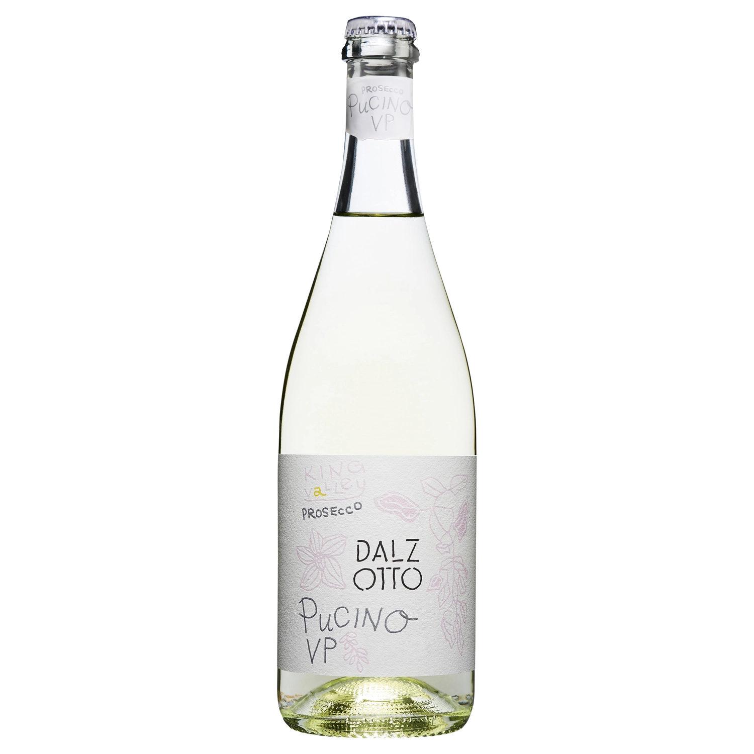 A bottle of 2025 Dal Zotto VP Pucino Prosecco 750ml Sparkling Wine