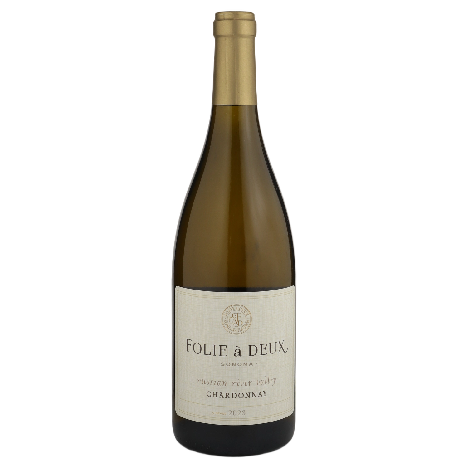 A bottle of 2023 Folie a Deux Russian River Valley Chardonnay 750ml White Wine