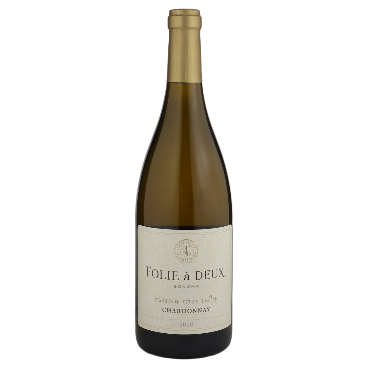 A bottle of Folie a Deux Russian River Valley Chardonnay 2023 750ml White Wine