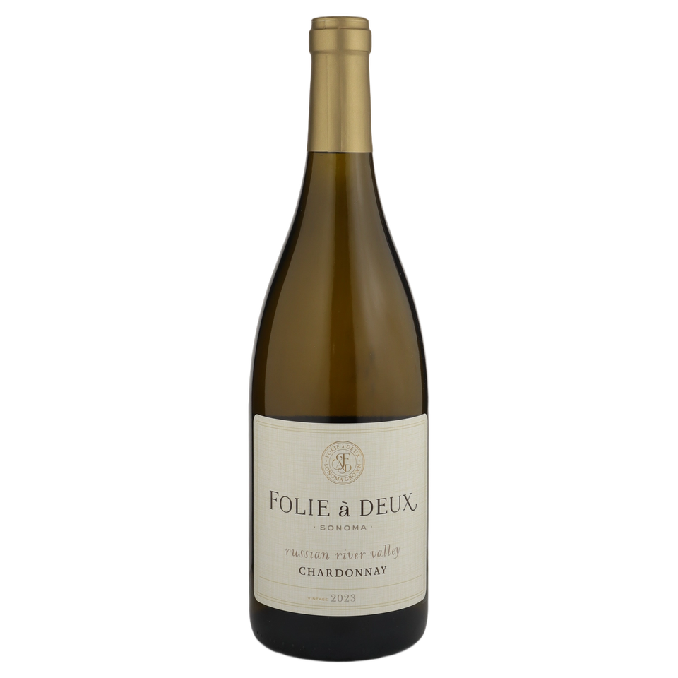 A bottle of Folie a Deux Russian River Valley Chardonnay 2023 750ml White Wine