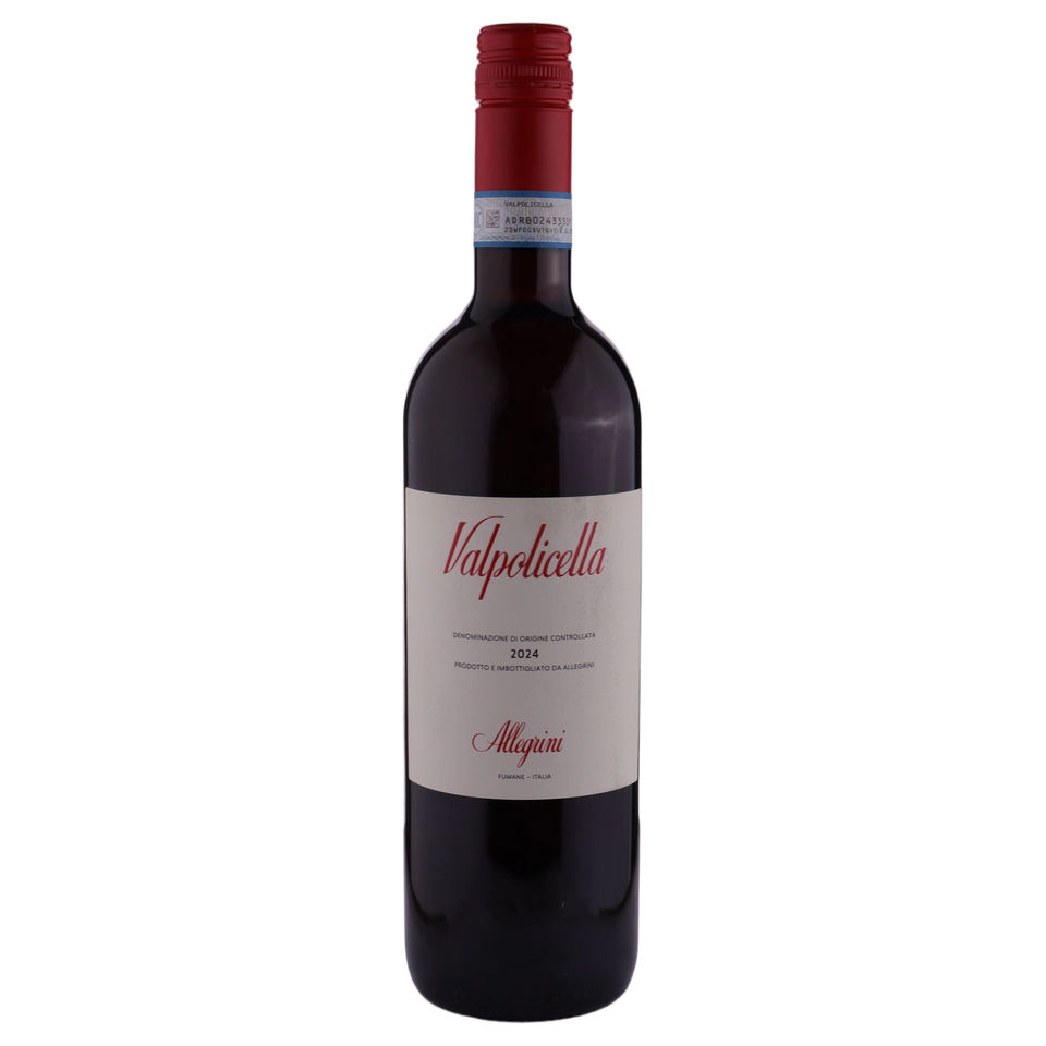 A bottle of 2024 Allegrini Valpolicella DOC 750ml Red Wine