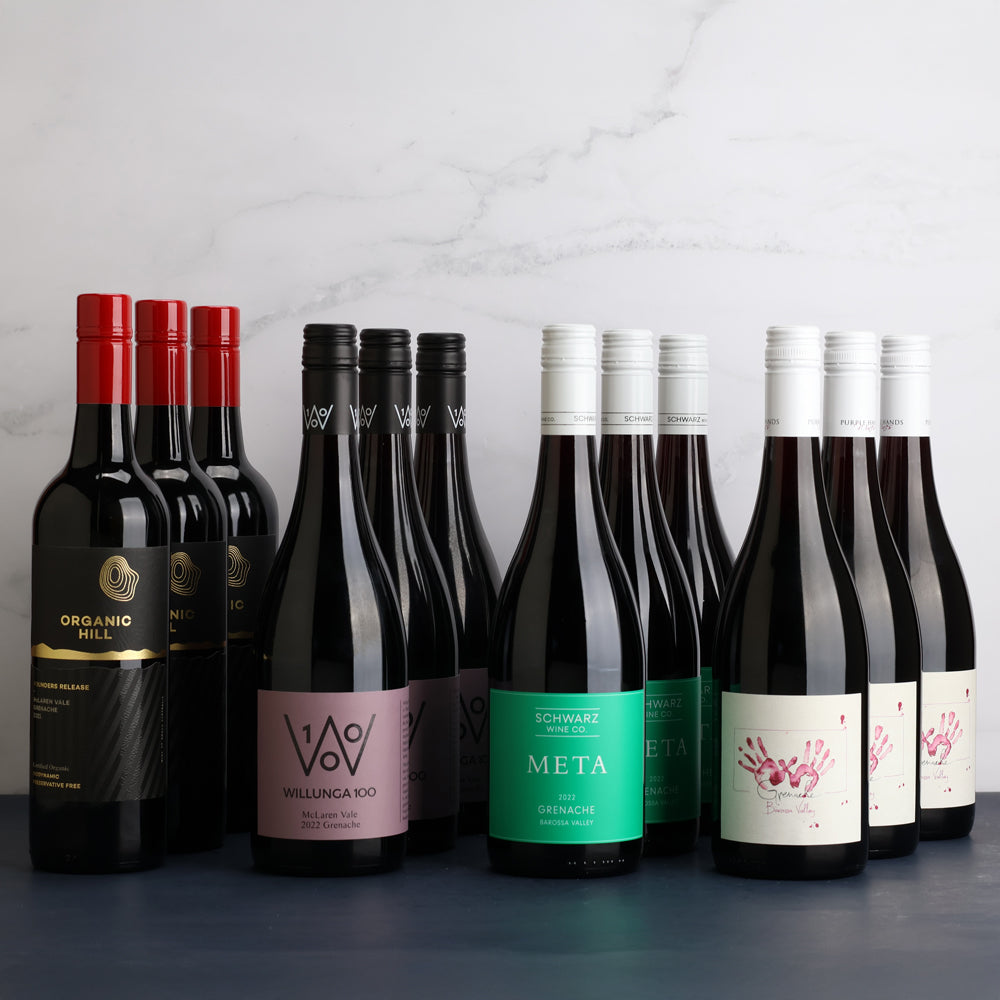 A collection of Grenache Tasting Dozen from The Wine Collective