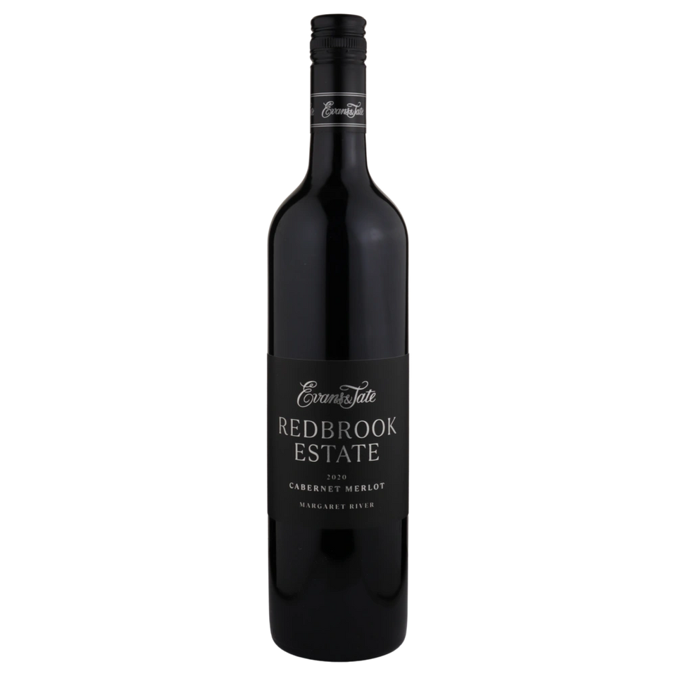 A bottle of 2020 Evans & Tate Redbrook Estate Cabernet Merlot 750ml Red Wine